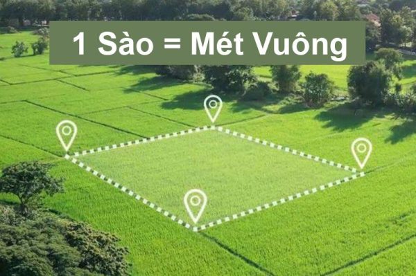 1 sào đất bằng bao nhiêu m2