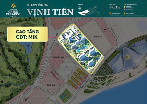 Căn hộ cao tầng MIK Vinhomes Green Paradise Cần Giờ