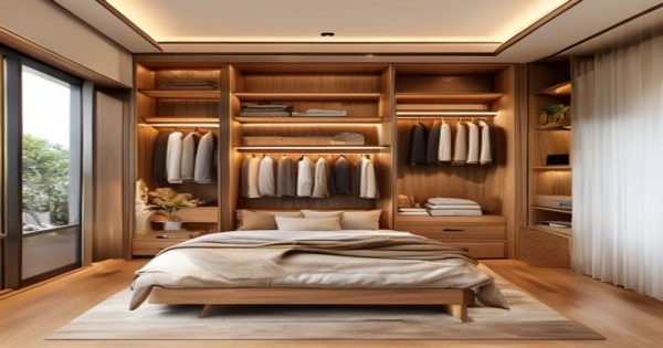 mẫu tủ quần áo trong phòng ngủ